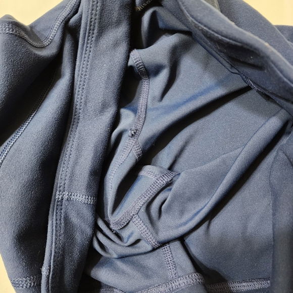 Blue leggings size large 2 pockets like new yoga workout gym pants pull on - Picture 7 of 10